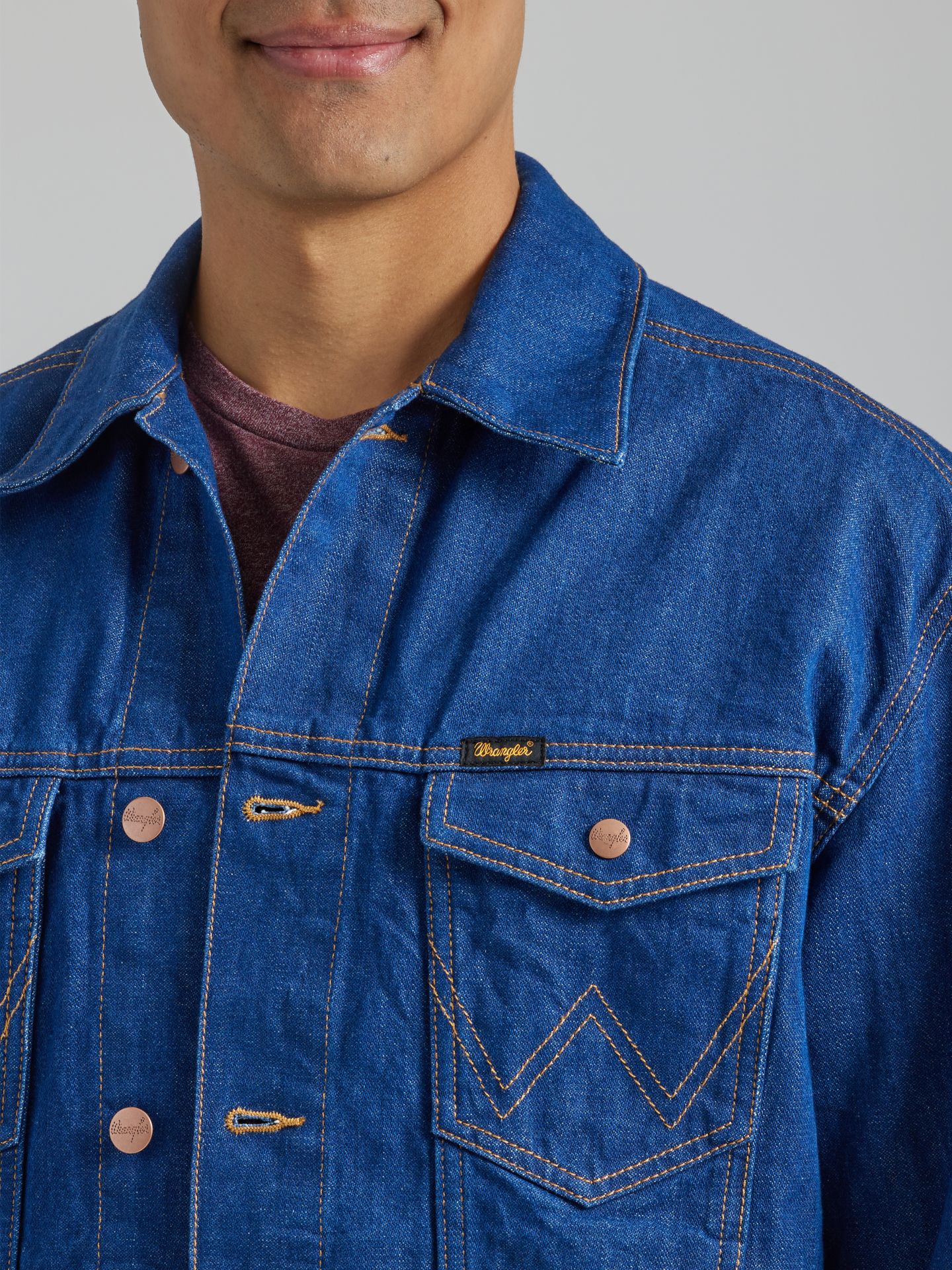 Мужская куртка Wrangler Heritage Anti-Fit, цвет: Синий — фото 3