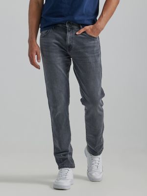 Men's Wrangler® Larston Slim Tapered Jean with Indigood™ in Blackout