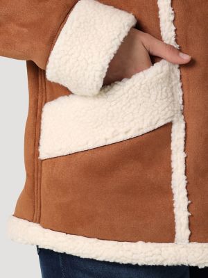 Ladies Super Soft Faux Fur Coat With Belt in Spice Colour 