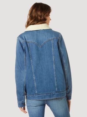 Vintage Blue Black Chain Tassel Denim Jacket Coat Women Loose Short Cowboy  Outerwear Long Sleeve Big Pocket Jeans Jackets Female