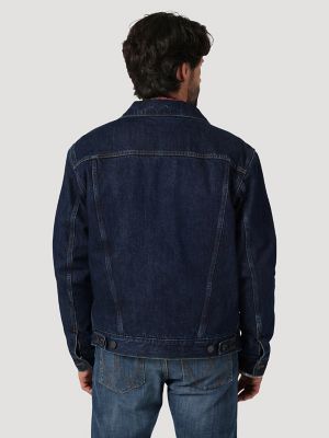 Jacquard Denim Trucker Jacket | Size 48