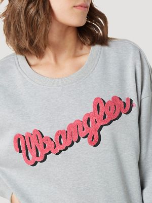 Women's Wrangler Script Drop Shoulder Pullover