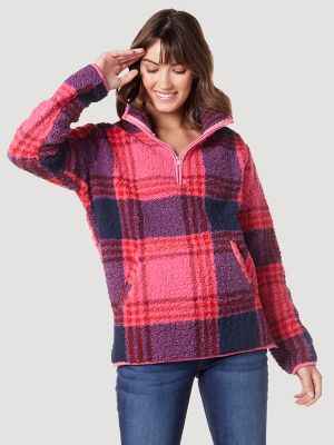 Women\'s Wrangler Retro Sherpa Pullover Quarter-Zip