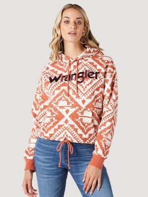 Wrangler Space Cowboy Hoodie - Cream Small, Women's