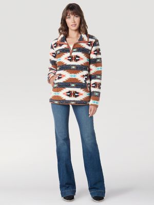 Women's Wrangler Retro Quarter-Zip Sherpa Pullover