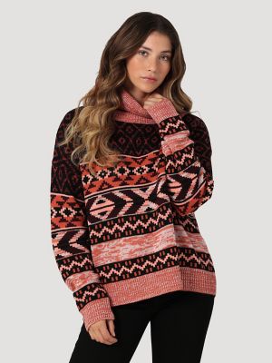 Women's Wrangler Geometric Turtleneck Sweater