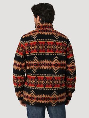 Mens aztec sherpa discount pullover