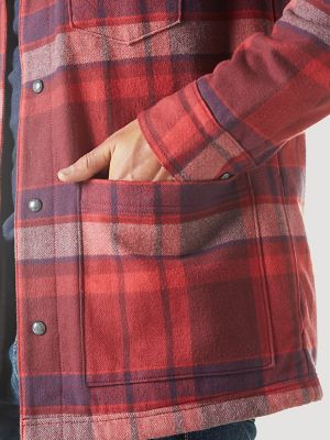 Mens flannel hooded discount jackets