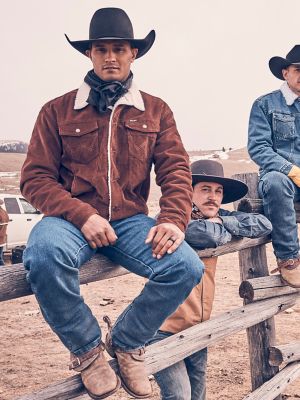 Men's Wrangler® Cowboy Cut® Sherpa Lined Corduroy Jacket