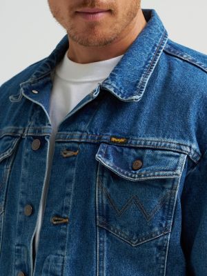 Wrangler® Cowboy Cut® Unlined Denim Jacket in Stonewash alternative view 5
