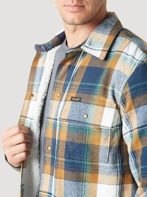 Wrangler Men's Authentics Long Sleeve Flannel Shirt Jacket