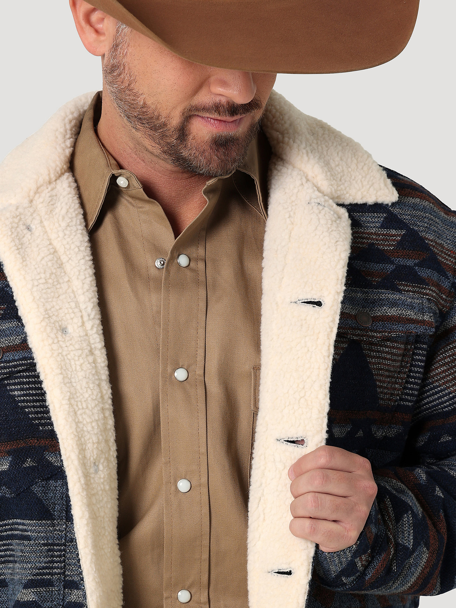 Wrangler Men's Sherpa Lined Jacquard Print Jacket 112318500 - Russell's  Western Wear, Inc.