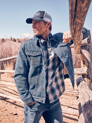 Mens western shop denim jacket