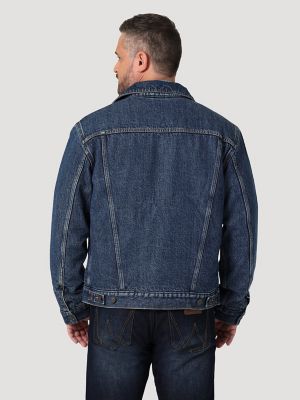 Wrangler men's heritage store sherpa lined denim jacket