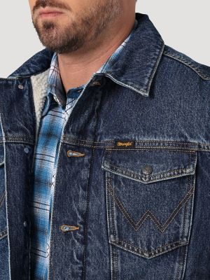 Men's Wrangler Retro® Sherpa Lined Western Denim Jacket