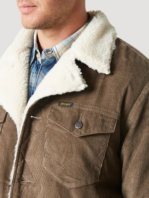 Men's Western Sherpa Lined Corduroy Wrange Jacket