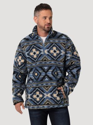 Men's Wrangler® Heavyweight Quarter-Zip Sherpa Pullover | SHIRTS