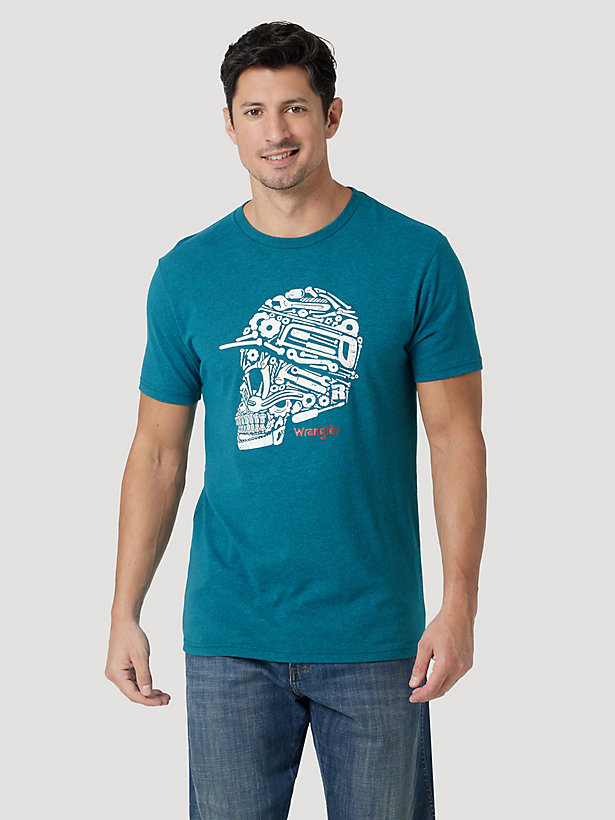 Men's Workwear Skull Graphic T-Shirt