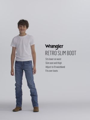 Boys Retro Slim Boot Jean:Layton:14:Regular alternative view