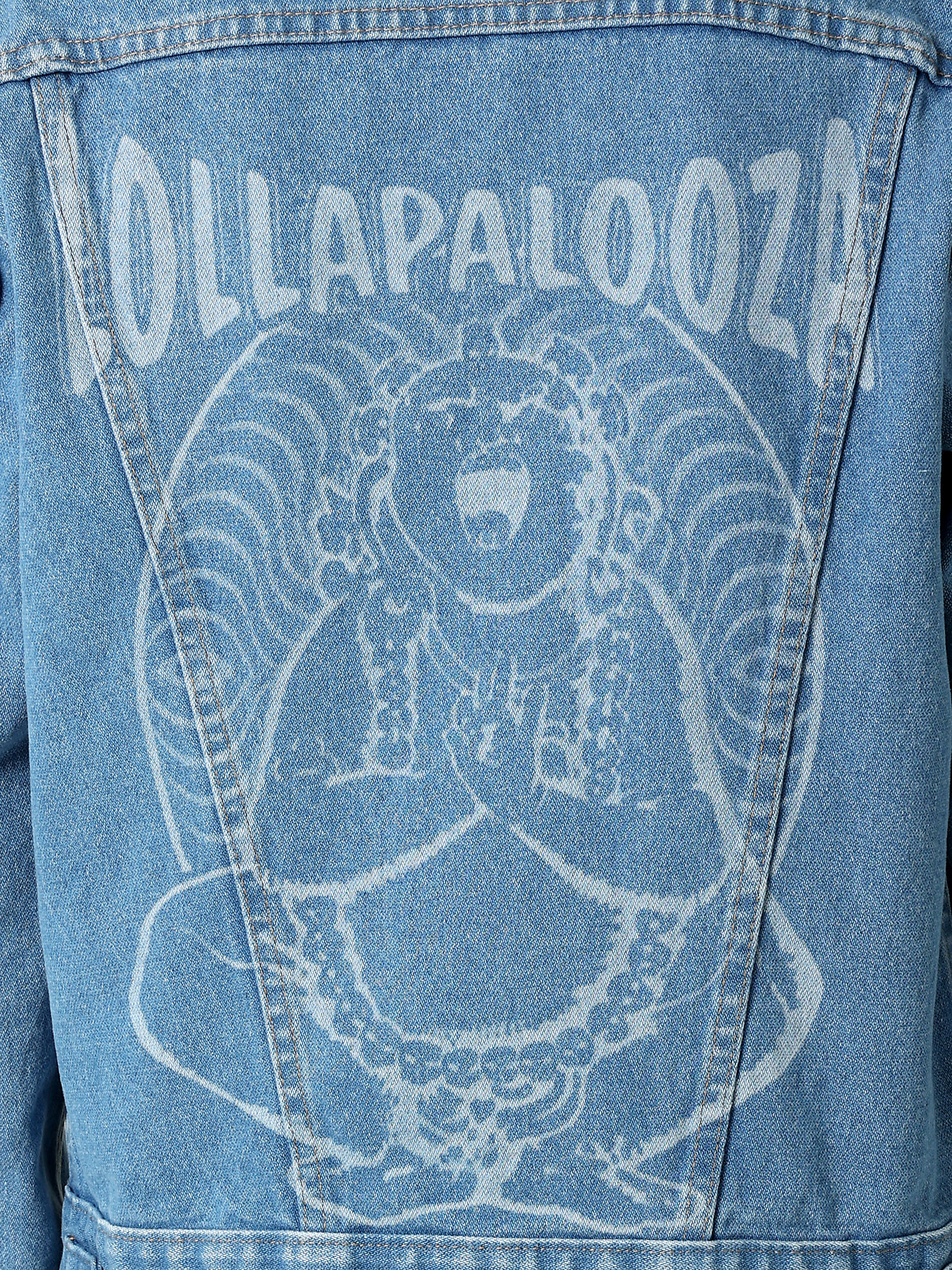 Wrangler x Lollapalooza Laser Denim Jacket in Pre Wash alternative view 2