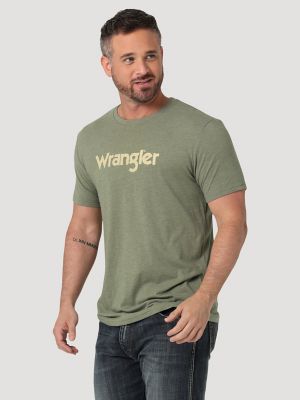◆Wrangler◆ Kabel Logo Placard TShirt White Men's Wrangler Kabel Logo T-Shirt