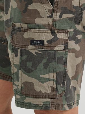 Men's Five Star Premium Cargo Short in Green Brown Camo