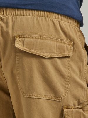 Cargo shorts elastic 2024 waist with drawstring