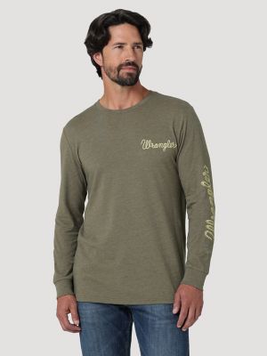 Men's Long-Sleeve Logo Graphic Tee, Men's Tops