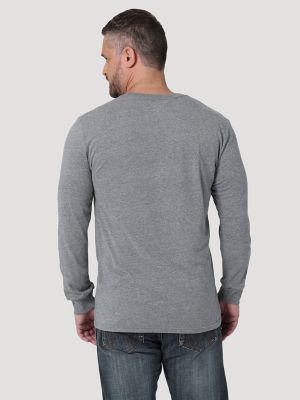 Long Sleeve Crew Neck - Heather Grey