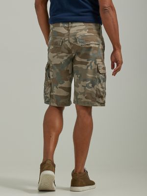 Wrangler® Men's Five Star Premium Stacked Cargo Short in Shadow Brown Camo