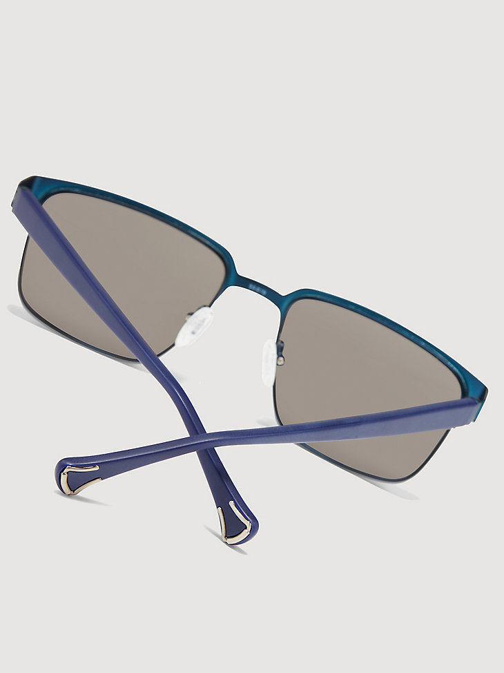 Men's Rectangle Sunglasses in Blue alternative view
