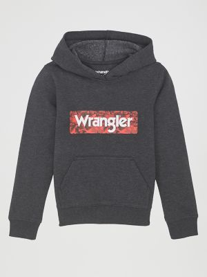 Boy's Wrangler Camo Logo Hoodie