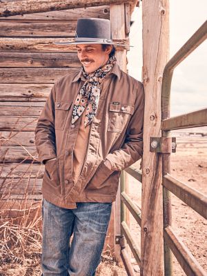 Men's Western Lined Canvas Barn Coat