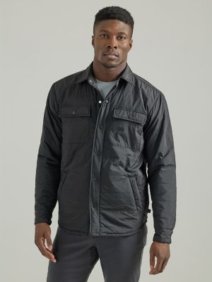 Men's Wrangler® Authentics Quilted Flannel Shirt Jacket