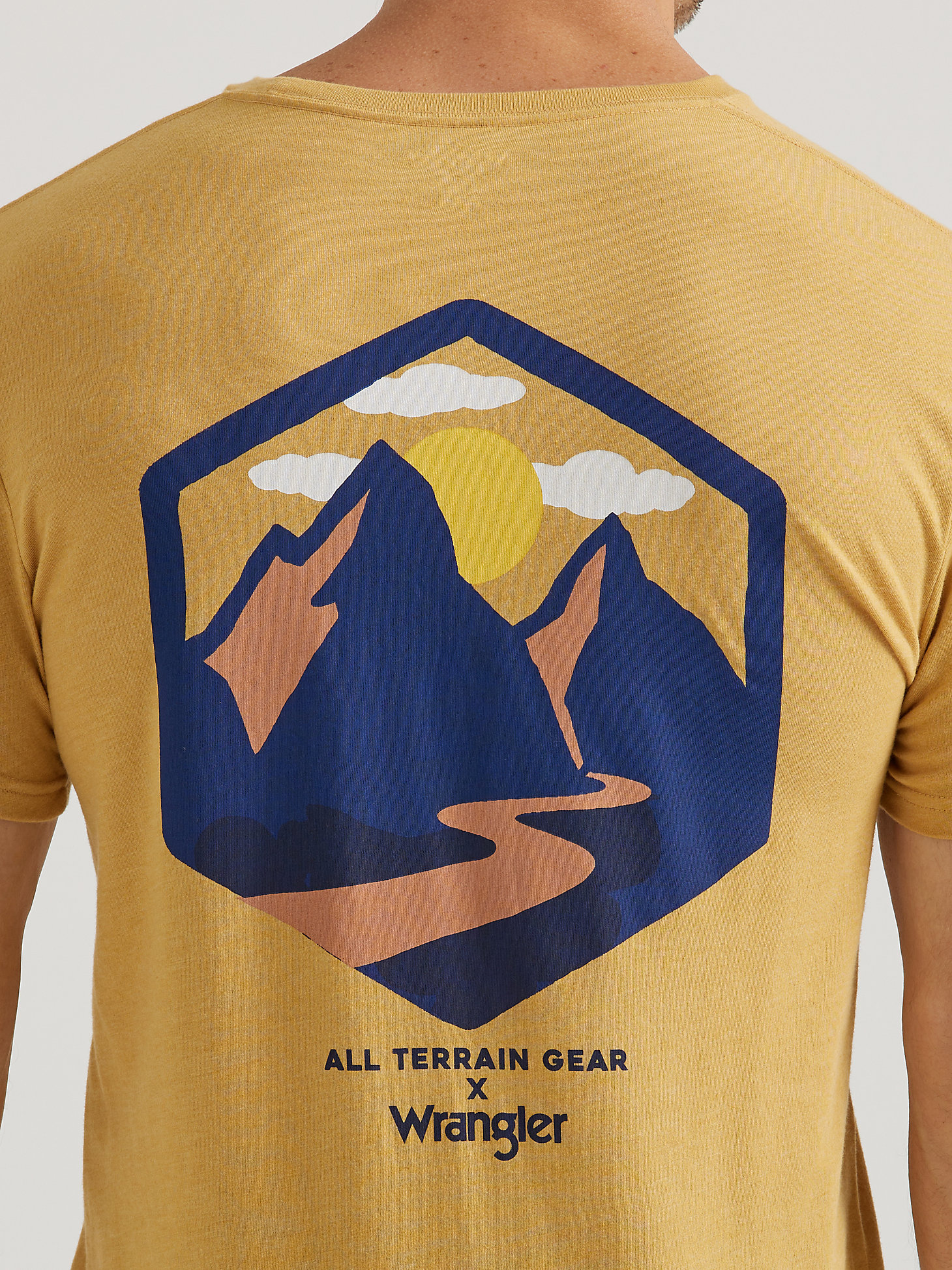 ATG By Wrangler® Men's Mountain Path T-Shirt in Pale Gold alternative view 2