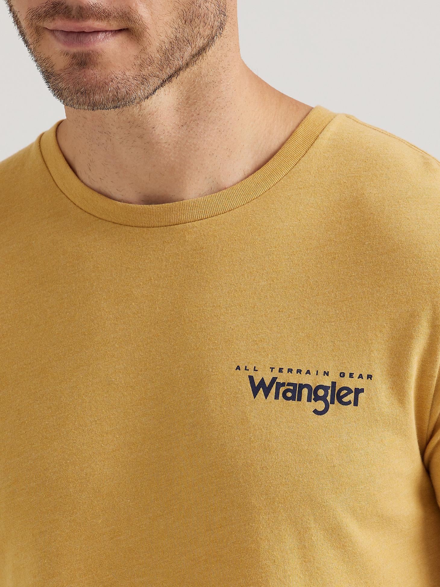 ATG By Wrangler® Men's Mountain Path T-Shirt in Pale Gold alternative view 3