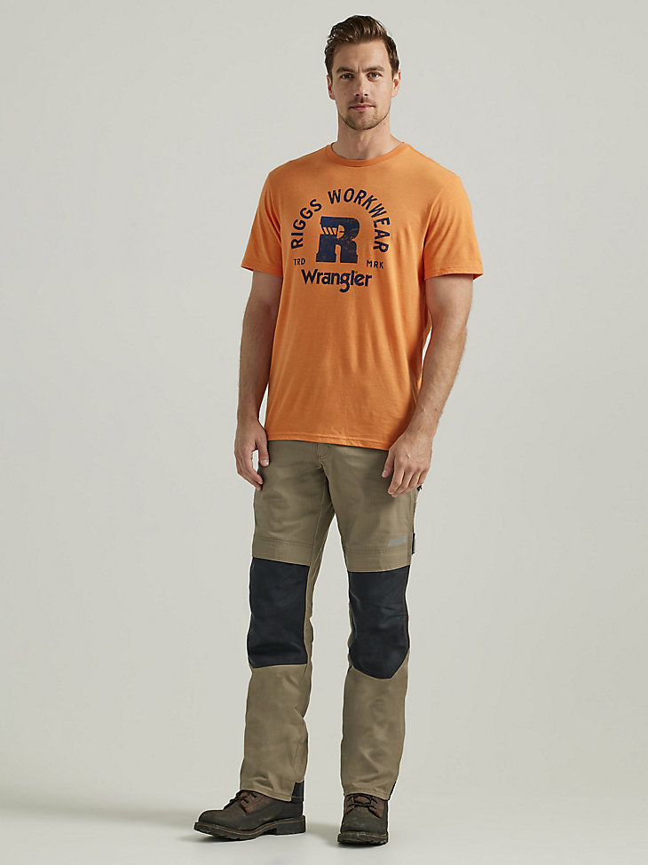 Wrangler® RIGGS Workwear® Relaxed Front Graphic T-Shirt in Harvest Pumpkin alternative view 5