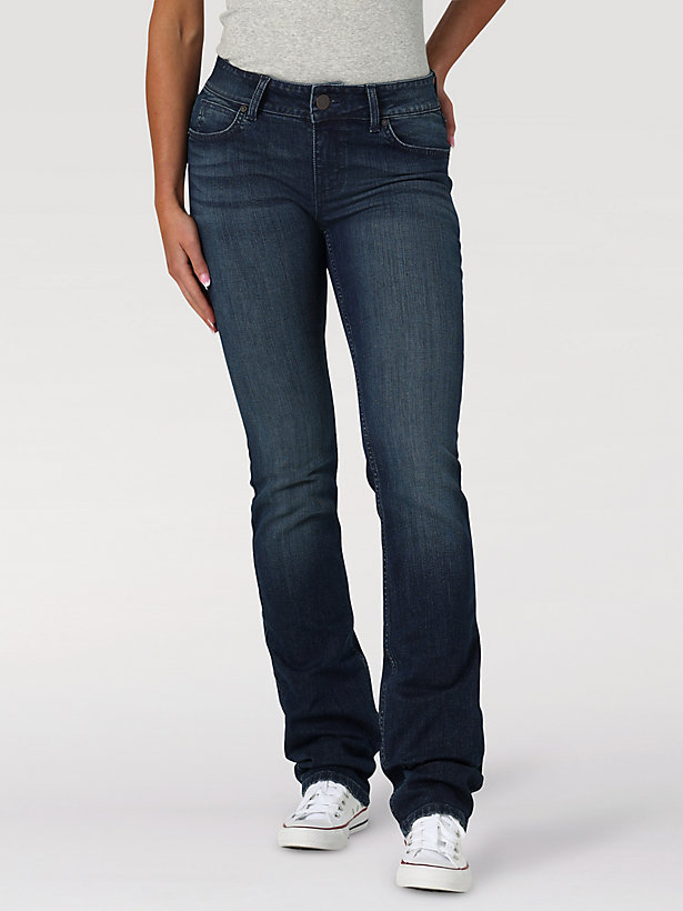 Women's Essential Mid-Rise Straight Leg Jean