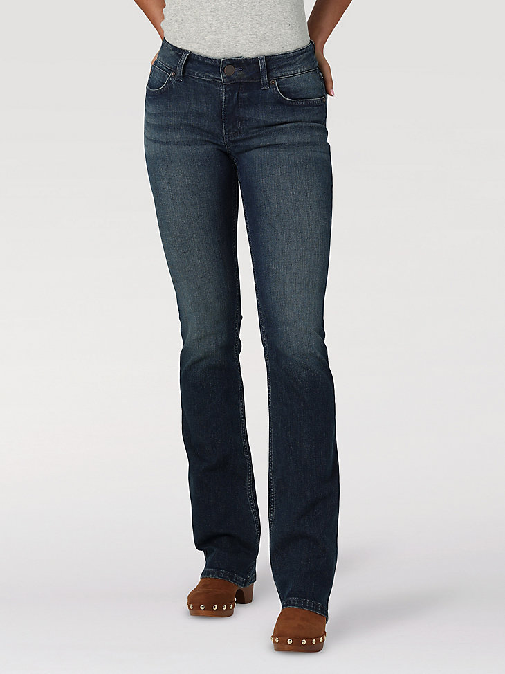 Women's Essential Mid-Rise Bootcut Jean in Taylor main view