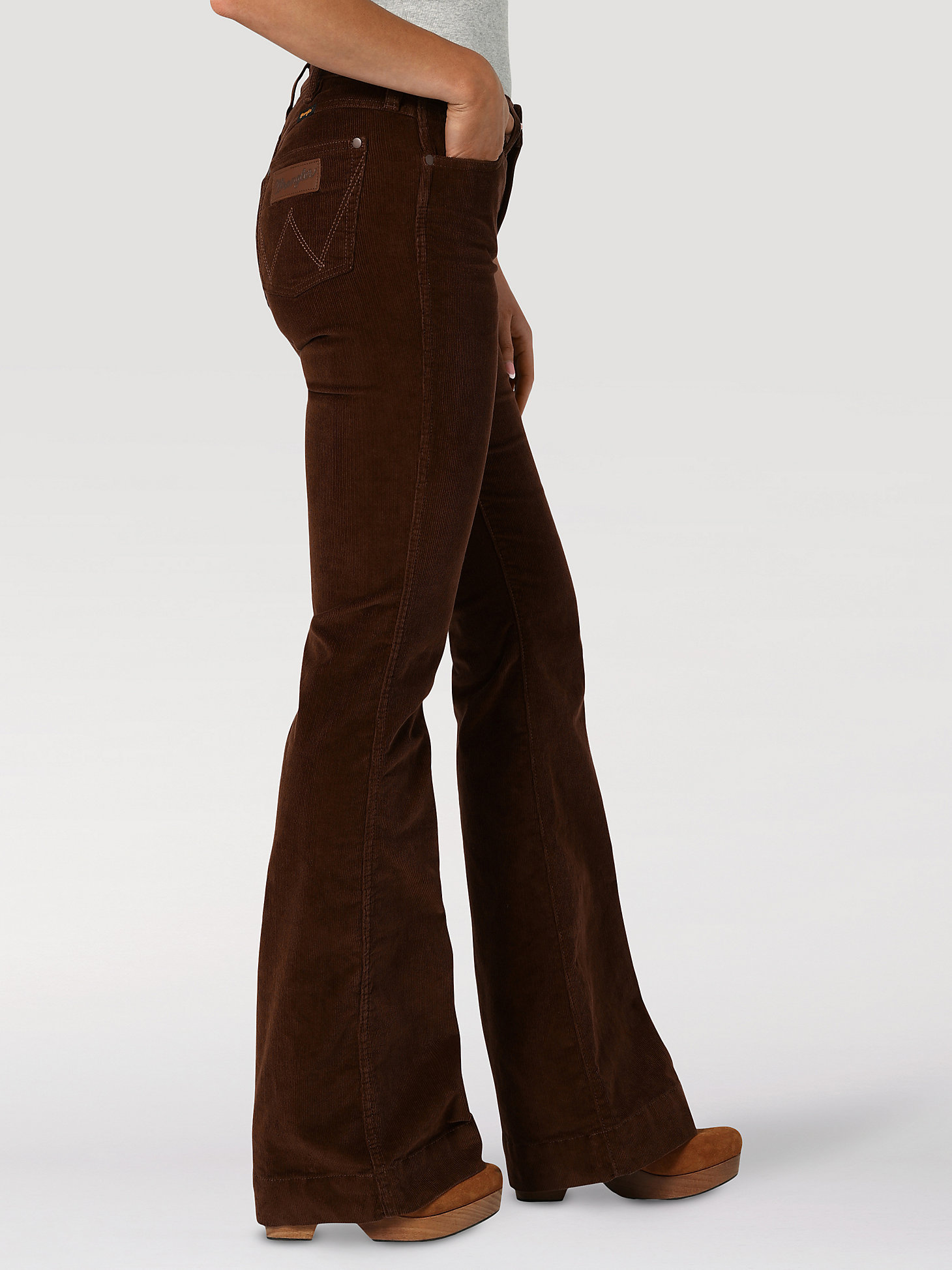 Women's Wrangler Retro® High Rise Corduroy Trouser Jean in Brooke alternative view 2