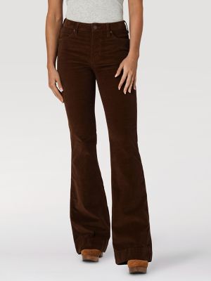 Women s Wrangler Retro High Rise Corduroy Trouser Jean in Brooke