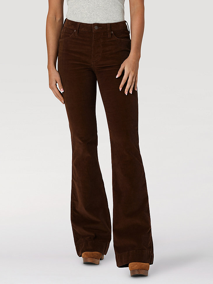 Women's Wrangler Retro® High Rise Corduroy Trouser Jean in Brooke main view