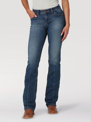 Wrangler 'Westward' High Rise Bootcut Jeans in Dusty Mid