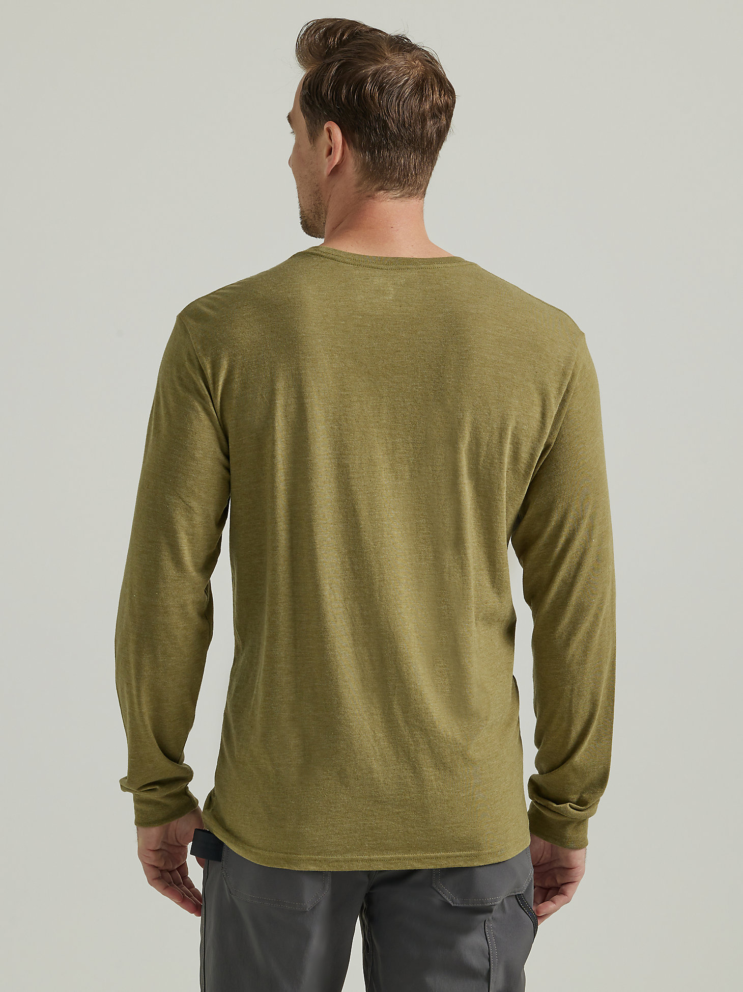 Wrangler® RIGGS Workwear® Relaxed Front Long Sleeve Graphic T-Shirt in Capulet Olive alternative view 2