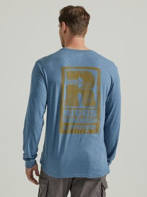 Wrangler® RIGGS Workwear® Relaxed Back Long Sleeve Graphic T-Shirt in  Bering Sea