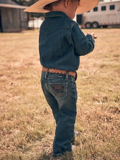 Детские джинсы Wrangler Little Boy's Stitched Pocket Western Jean