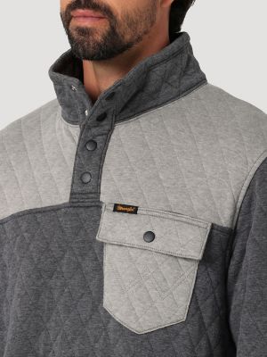 Men's Essential Quilted Full-Zip Hoodie, Men's Tops