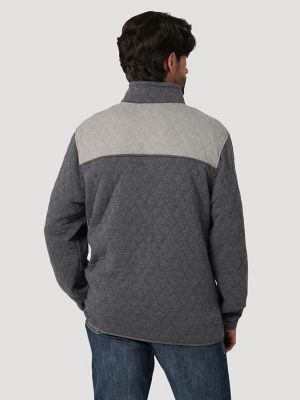 Men's Essential Quilted Full-Zip Hoodie, Men's Tops