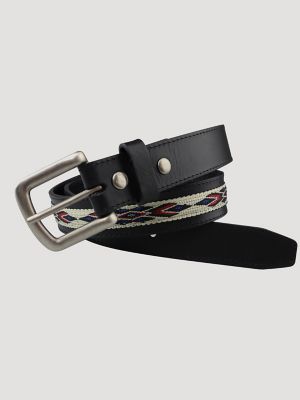 Embroidered hotsell leather belt