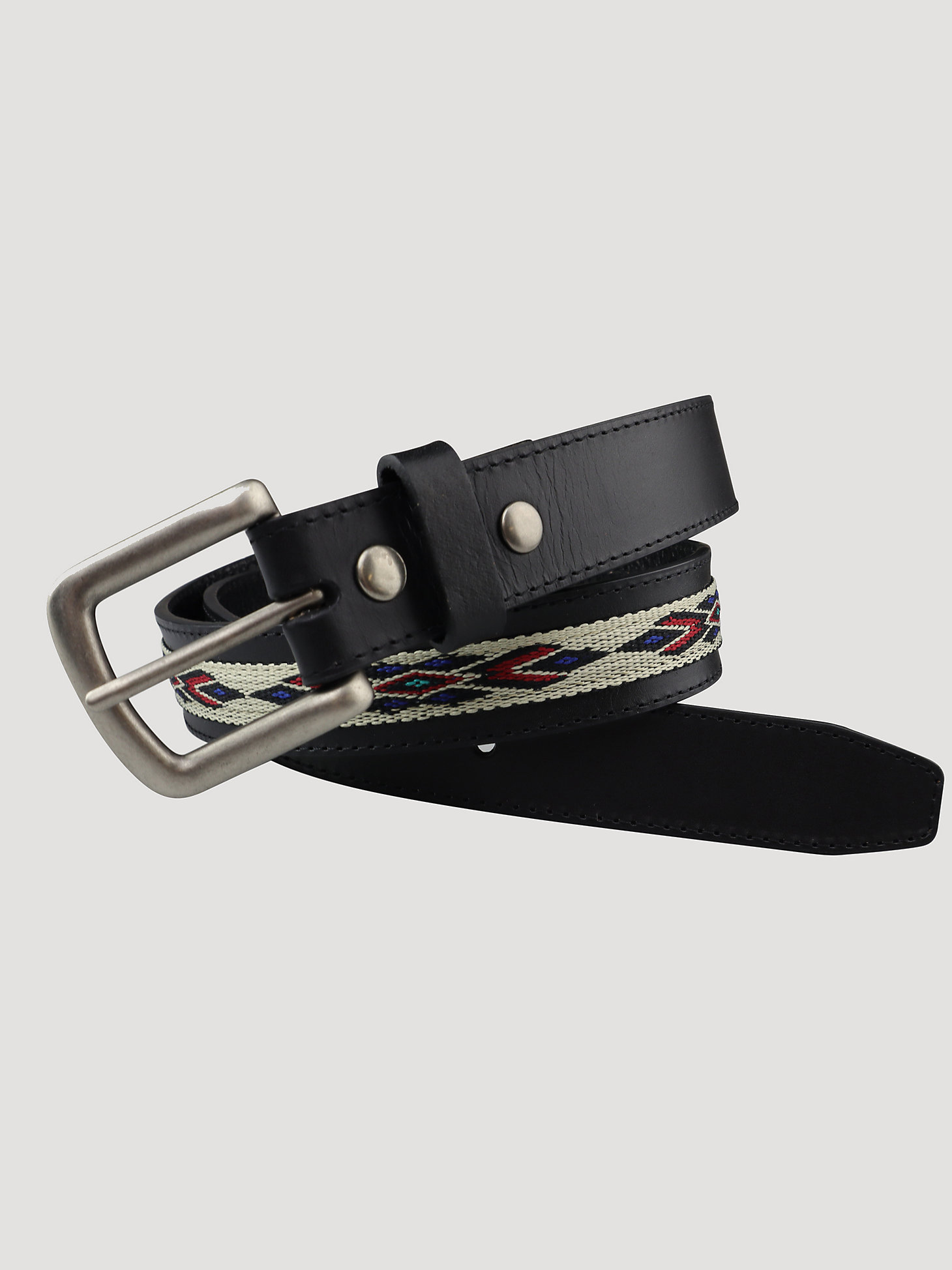 Women's Wrangler® Leather Embroidered Belt